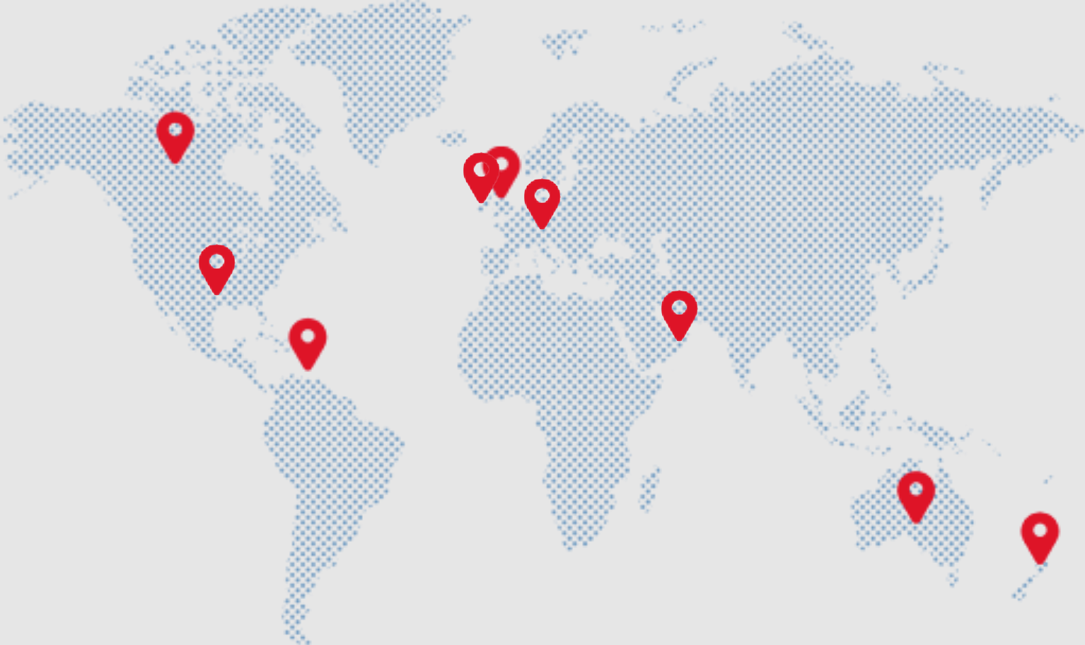 Map or the world showing countries where Hallmaster is being used
